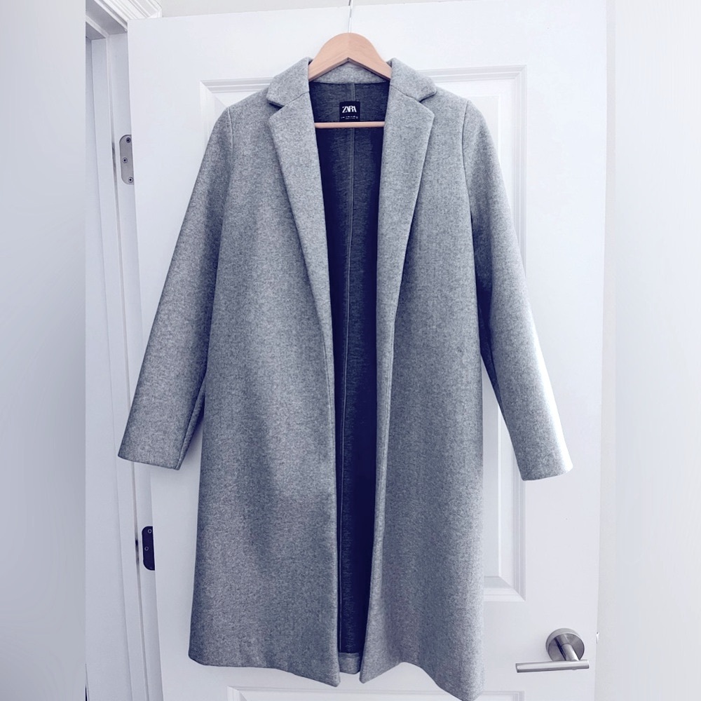 Zara Women’s Pea Coat Size Medium Never Worn - Gray